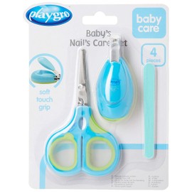 Playgro Baby Nail Care Set - Blue/Green Clipstrip