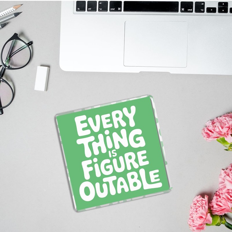 Green Room Decor Everything Is Figureoutable Acrylic Motivational Gifts