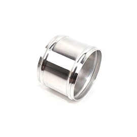 TMKOOL 6" Length Aluminum 4" OD Hose Adapter Joiner Pipe Connector Tubing With Bead Roll 16 Gauge (6" Length, 4" OD)