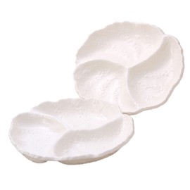 naka Maxima Medium Plate White X X/3 cm Bit Handy Chip & Hors D 'oeuvres Plate (Pack of 2)