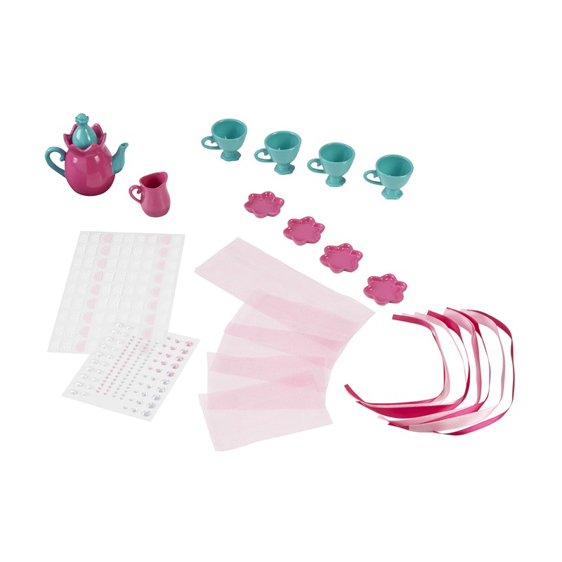 Alex Pretend I'm So Fancy Kids Tea Set, 33 Piece