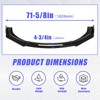 KUAFU 3Pcs Front Bumper Lip Compatible with 2018-2021 Infiniti Q50