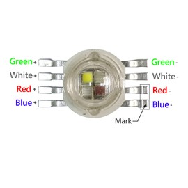 (Pack of 20) 12W RGBW 4IN1 Led Beads, Led Chip Lamp Bulb for LED Stage Lights