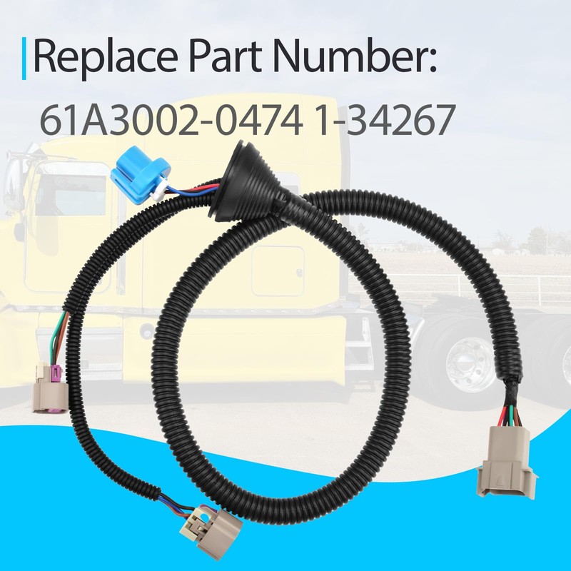 Headlight Harness Compatible with Peterbilt 386 2005-2015, 387 1999-2010, 382