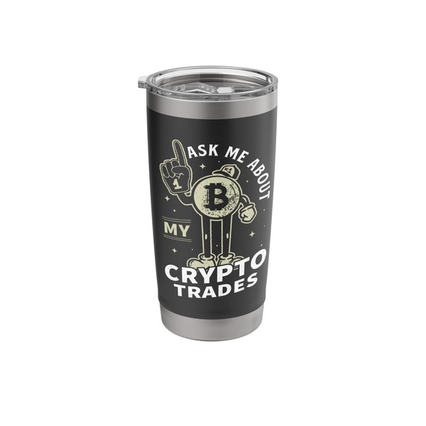 Crypto Trading Design For Crypto Traders Stainless Steel Insulated Tumbler