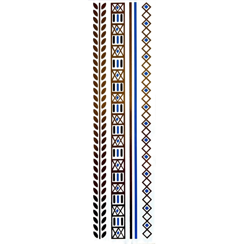 14 Sheets Temporary Gold and Silver Tattoo Bracelet Tattoo Metallic