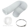 SPARES2GO Vent Hose & Extension Ring Kit for ZANUSSI Vented