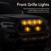 4Pcs LED Grille Lights DC12V Amber High Brightness Front Grille