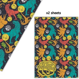 Danilo Jurassic World Park 2 Sheets of Gift Wrap and 2 Gift Tags Wrapping Paper