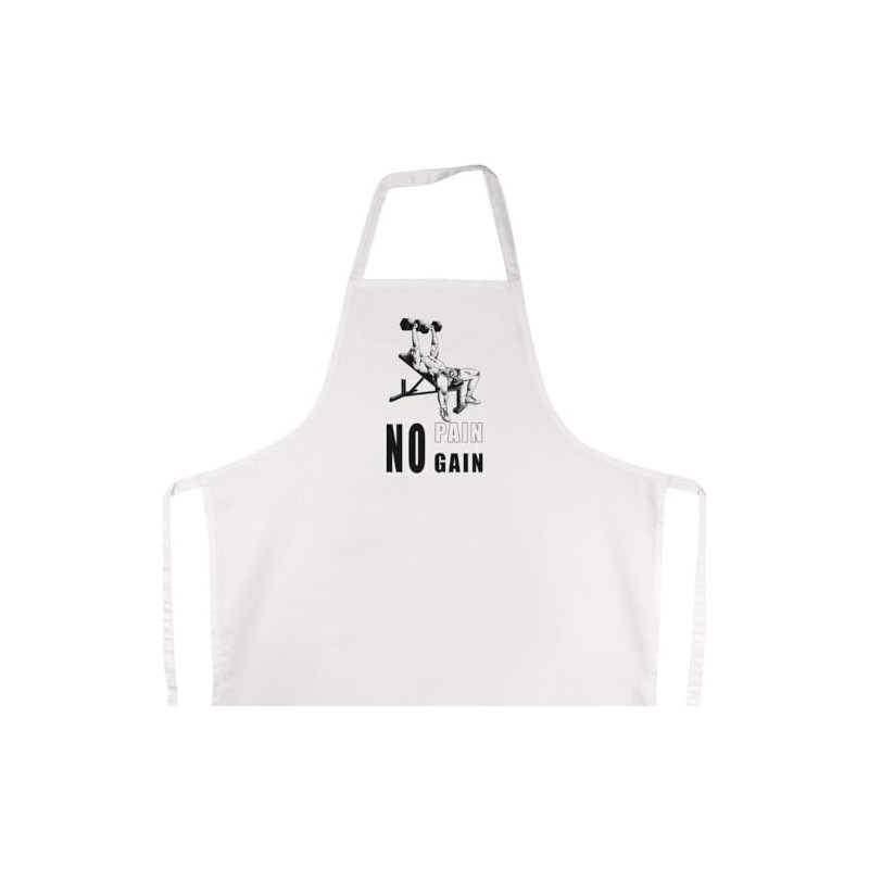 Azeeda 'Elevated Strength with Dumbbells' Unisex Cooking Apron (AP00068439)