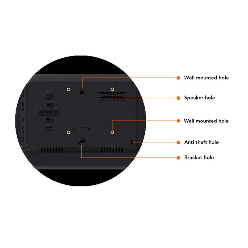 Digital Photo Frame 10 Inch Stereo Support Memory Card 2.4G