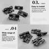 Pack of 100 Stainless Steel Patio Clips, WPC Decking Clips,