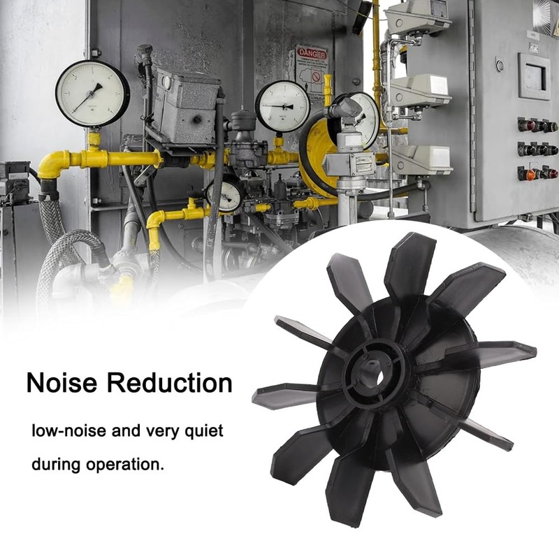 SagaSave Plastic Motor Fan Blade, Black Large Air Compressor Fan
