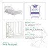 Little Seeds Quinn Whimsical Metal Toddler Bed, Off White