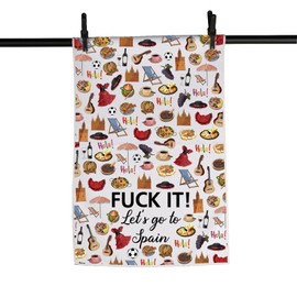 Spain Travel Gift Spain Kitchen Dish Towel Spain Tea Towel Spain Housewarming Gift (SpainTowel)