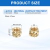 sourcing map 46 Pcs Threaded Inserts, M4 Brass Heat Set