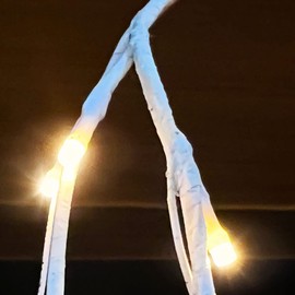 YASENN White Garland Lights - 56LEDs 6ft Lighted Twig Garland Vine Flexible DIY Willow Vine Lights Battery Operated White Wall Lights with Timer for Home Wall Table Bedroom Living Room Christmas Decor