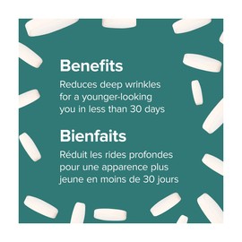 Webber Naturals Collagen30 Anti-Wrinkle, 2,500mg of Bioactive Collagen Peptides Per Serving, 180 Tablets, Helps Reduce Deep Wrinkles, Fine Lines & Stimulates Skin Cells