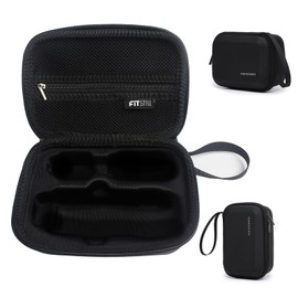 FiTSTILL Black Medium Carrying&Protective Hard Shell Travel Storage Case Bag Compatible with DJI osmo Pocket 3 Creator Combo,Cameras Accessories Kit [Case Only]