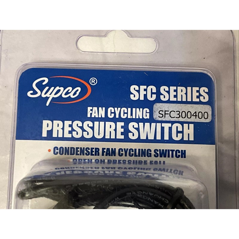 Supco SFC300400 Fan Cycle Switch, 300 Psi Op, 400 Psi
