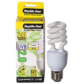 Compact UVB Bulb 26 Watt (UVB 2.0) E27 Eddison (Reptile One)