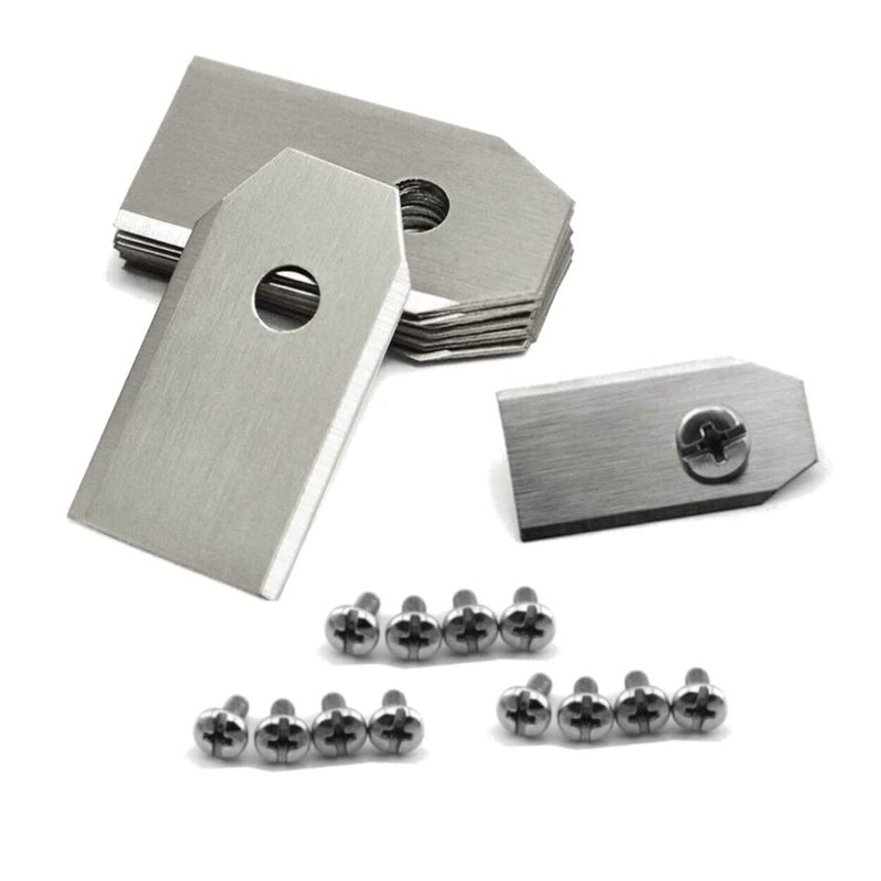 Trade-Shop 12 x Replacement Blades Stainless Steel 0.75 mm for