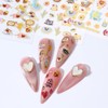 Heart Nail Art Stickers Love Heart Nail Decals 3D Self
