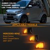 OZ-LAMPE 2Pcs Dynamic Side Indicator for BENZ Smart Fortwo W451