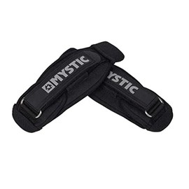 Mystic Watersports - Surf Kitesurf & Windsurf Kite Foot Strap Set Symmetrical Black - Adjustable Velcro Closure - Soft & Comfortable