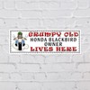 SHAWPRINT Grumpy Old HONDA BLACKBIRD Owner Lives Here metal sign/plaque