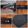 Bluetooth Record Player, 3 Speed Turntable with Built-in Speakers, Retro
