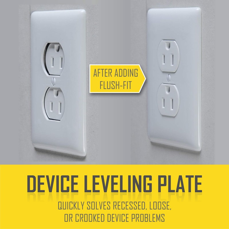 TayMac RACO Flush-Fit 999X 3PK Device Level Plate, Steel