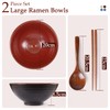 NUTRIUPS 8 Inch Ceramic Ramen Bowl Set of 2 Pho