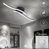 EDISLIVE Modern Dimmable LED Ceiling Light Curved 2 Light 22.5