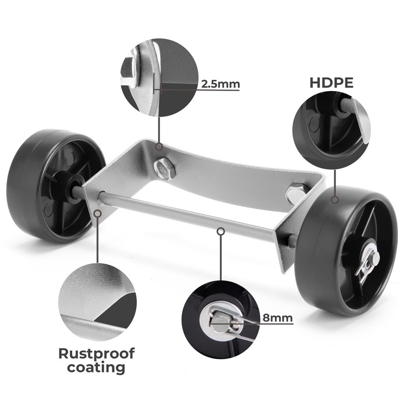 Outdoor Heater Replacement Parts, Upgraded Version Patio Heater Wheel Kit(Sturdy