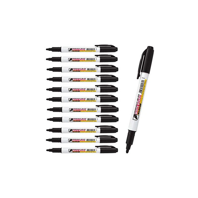 CROWN WB505 Drywipe Pens Bullet Tip - Pen Style Markers