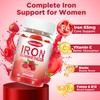Iron Gummies for Women with Multivitamin, Iron Supplement for Women