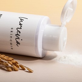 Rice and Ginseng Enzyme Powder Facial Cleanser with Vitamin E, Gently Exfoliates, Hydrating, Fragrance Free. 50g / 1.76 oz