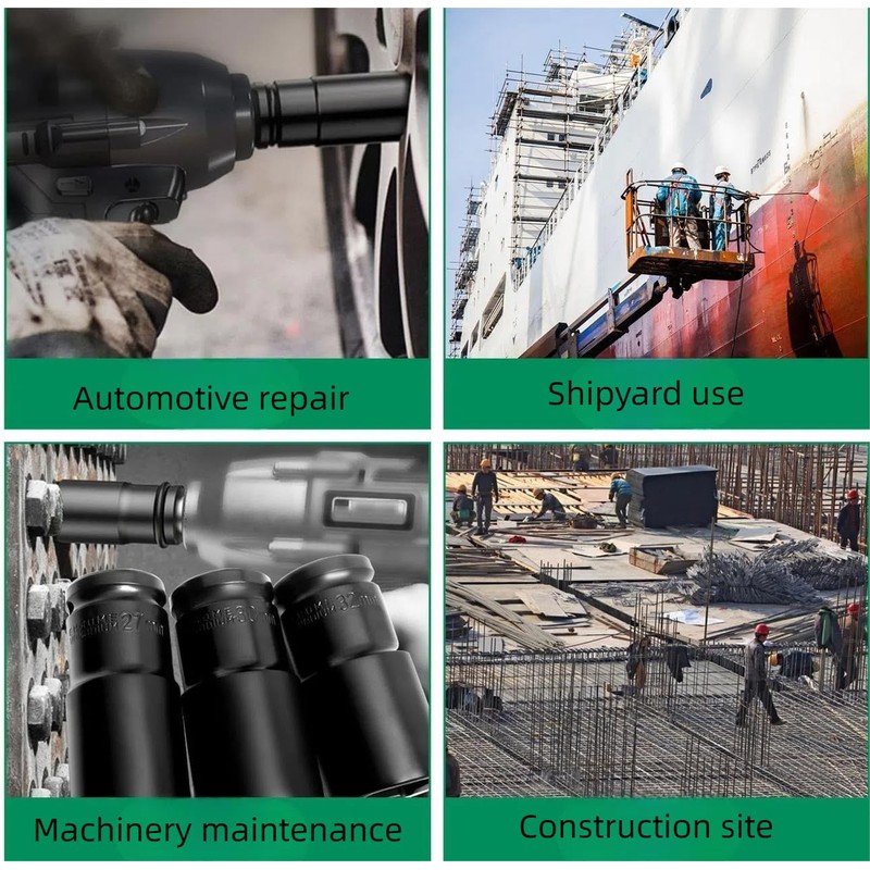 13MM Impact Socket 1/2 Inch Drive, Deep 6-Point Wheel Nut