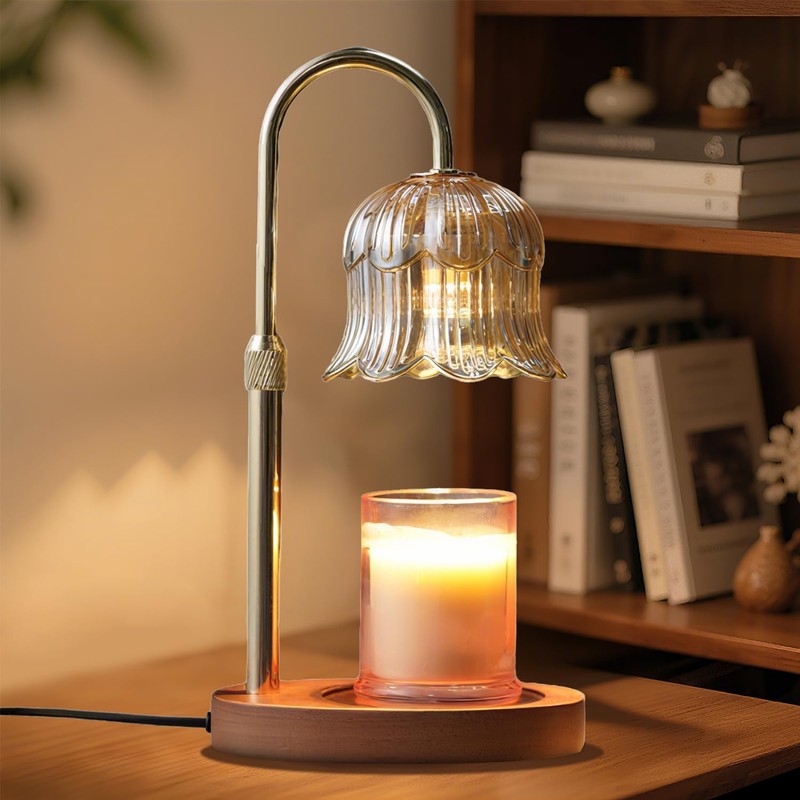 Candle Warmer Lamp with Timer: Adjustable Dimmable Height Adjustable Warming