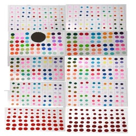 GRI9 Bindi Book, Multicolored bindi, 591 Pcs Temporary Tattoos, Forehead Bindi For Women, Indian Tikka Bindi For Women