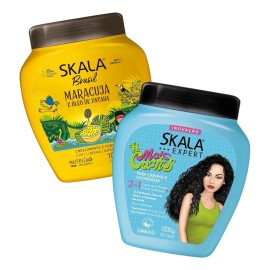 Mascarilla Skala 2e1 #maiscachos Duo Cabello Maltratado 1k