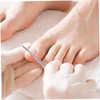 WOONEKY 3pcs Toenail File Tool Professional Nail Cleaning Instrument Double-ended