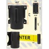 Wall Mount Retractable Barrier Belt, 16 Ft Crowd Control Retractable