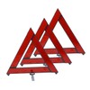 Ciieeo 3pcs Roadside Reflective Triangle Emergency Warning Signs and Lightweight