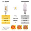 FANNIS 12 pcs C32 Candle Filament LED Bulb, Soft Warm