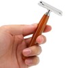 Long Handle Double Edge Safety Razor Zinc Alloy Resin Manual