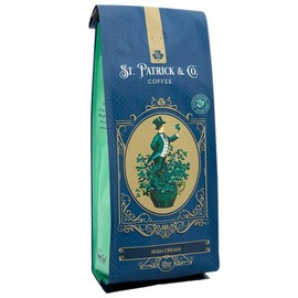 Thank God for Coffee – Irish Cream St. Patrick & Co., Medium Roast Ground Coffee, Sweet & Silky Irish Cream Flavor, Single Origin Honduran Arabica, 12oz Bag