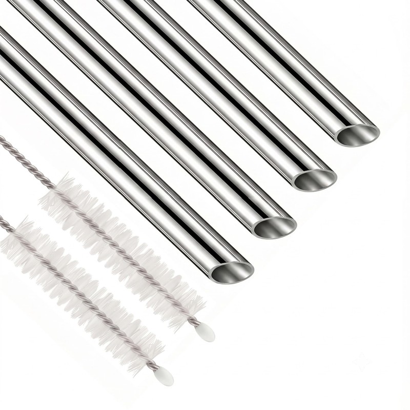 Metal Straws for Thermos Funtainer 12 oz Water Bottle, Stainless