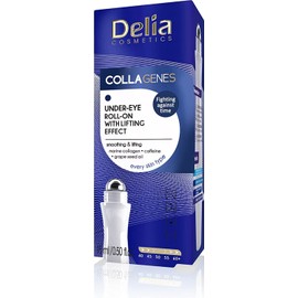 Delia Cosmetics - Roll-on under the eyes with smoothing and lifting effect - radiant appearance - all skin types - hyaluronic acid - minimises wrinkles and dark circles - anti-ageing - 15 ml